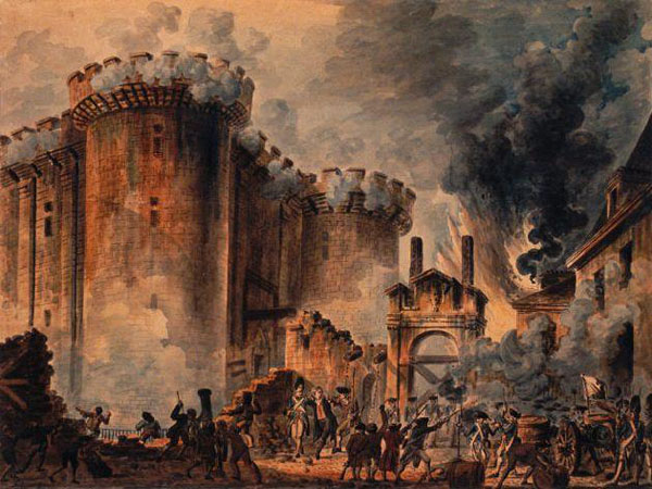 Взятие Бастилии 14 июля 1789 года